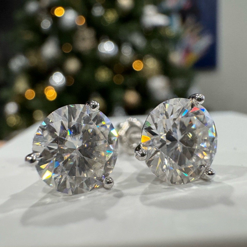 4ct.t.w Moissanite martini earrings item M1